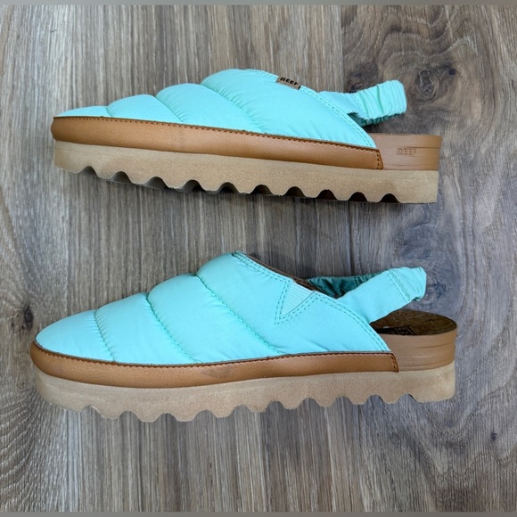 Reef Puff Puff Sage Mint Clog Slip On Slippers Shoes Women’s Size 8 LNC - Picture 5 of 7